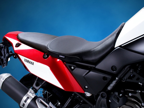 Sargent's World Sport Performance Plus motorcycle seat as seen on the Tenere 700 with DTX and GRIPZONES.